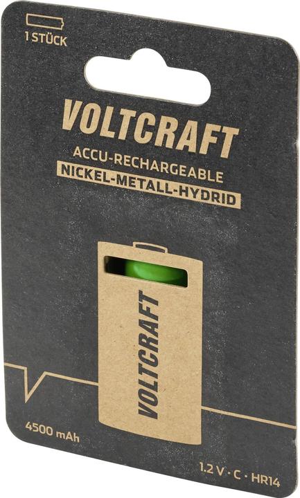 Produktbild Voltcraft HR14 Baby (C)-Akku NiMH 4500 mAh 1.2 V 1 St. (1 Stk., C, 4500 mAh)