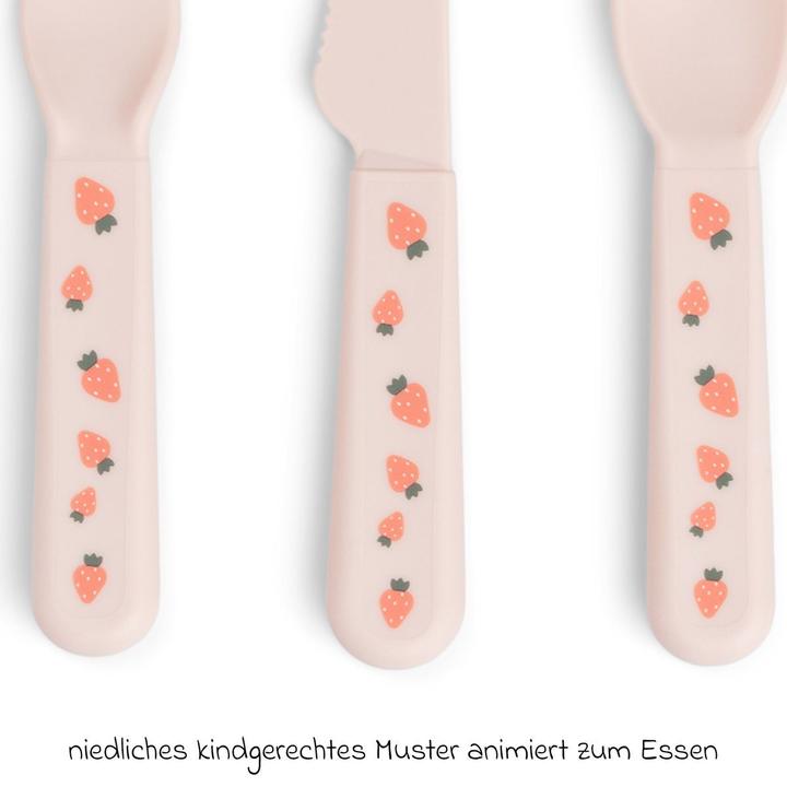 Produktbild Done by Deer Esslernbesteck 3-tlg. Besteck-Set Foodie - Tiny Farm -