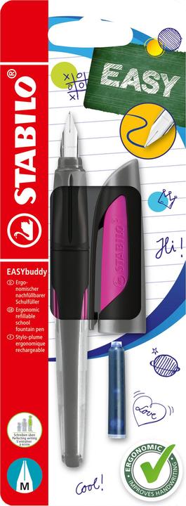 Produktbild STABILO EASYbuddy Feder M sw B-54669-5 (Schwarz/Magenta, 1 x)