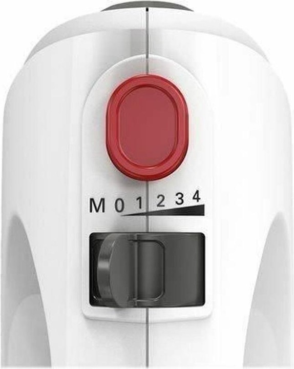 Produktbild Bosch Hausgeräte Hand Mixer MFQ22100 CleverMixx 375 W, Number of speeds 4, Turbo mode, White/Dark Grey (375 W)