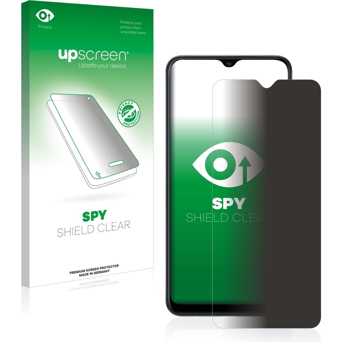 upscreen Spy Shield Blickschutzfolie (1 Stück, Samsung Galaxy A10), Smartphone Schutzfolie, Blau