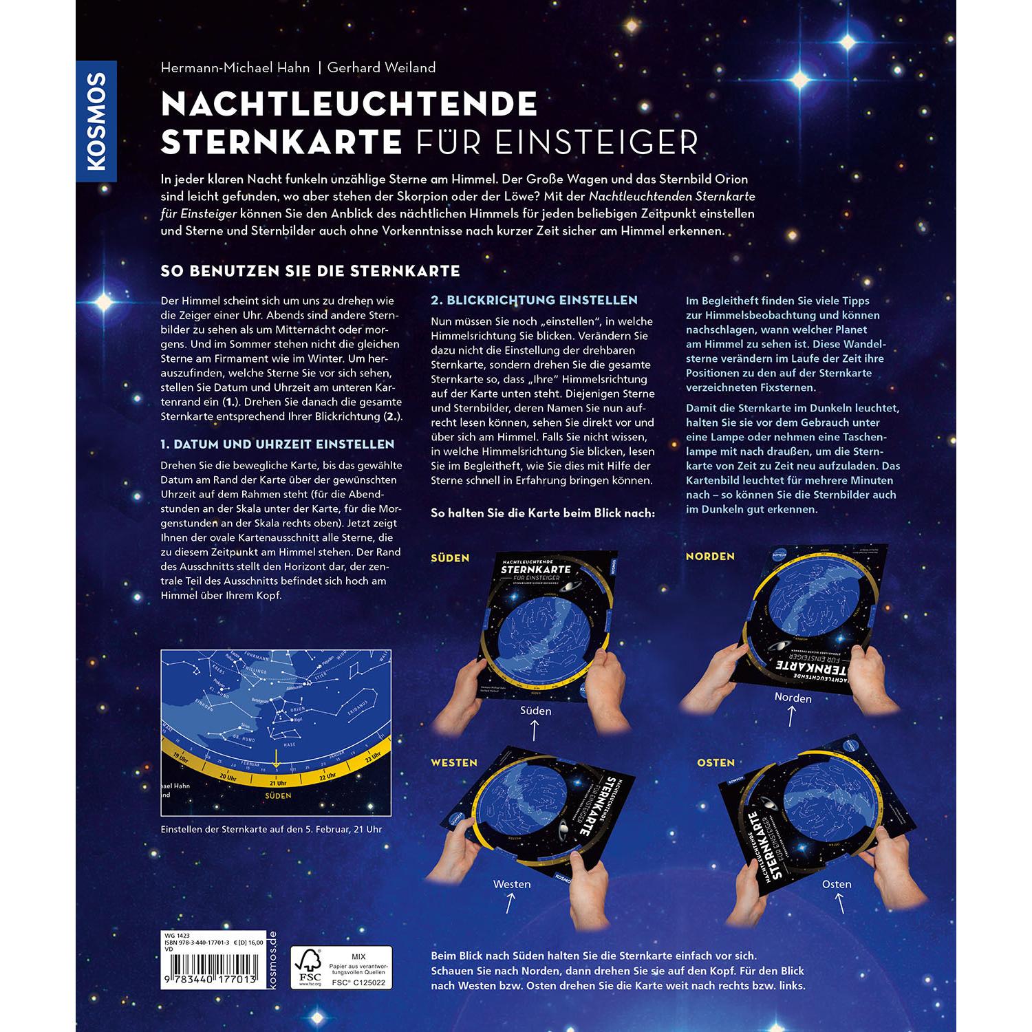 Thumbnail - Nachtleuchtende Sternkarte für Einsteiger, Ratgeber von Hermann-Michael Hahn, Gerhard Weiland