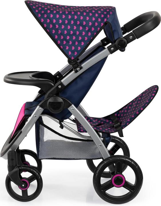 Actual product image Bayer Doll twin pram unicorn