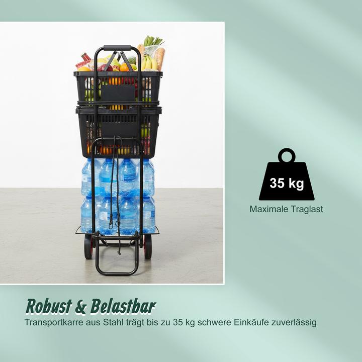 Actual product image Relaxdays folding trolley (35 kg)