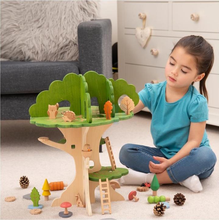 Image du produit TickiT Maison dans l'arbre en bois (15 pièces)