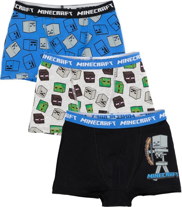 Produktbild Minecraft Boxershorts Set Jungen (3Erpack) (158, 164)