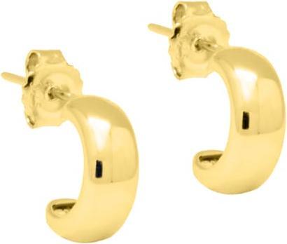 Candy Creoles Puro M, 925 sterling silver, gold-plated (18k gold-plated, 925 Sterling silver, 925 sterling silver)