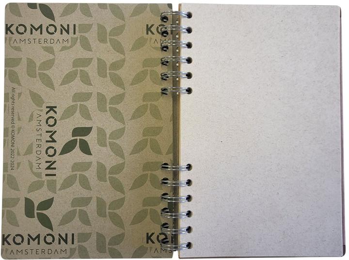 Image du produit Komoni Carnet de notes / Ingrédients / A5 / vierge (A5, Blanc, Couverture rigide)