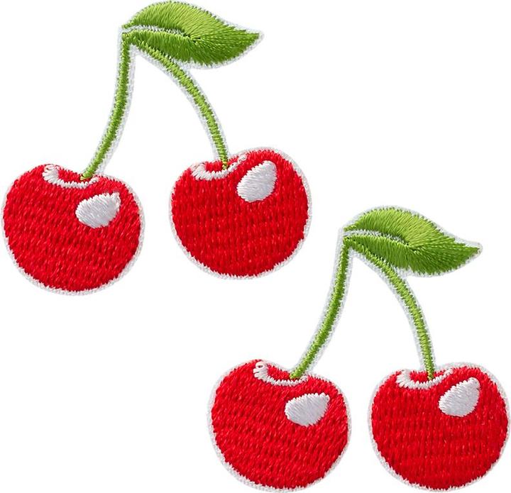 Produktbild Mono Quick Applikationen - Teens and Jeans - aufbügelbar Kirschen Set u. aufkleben (2 x)