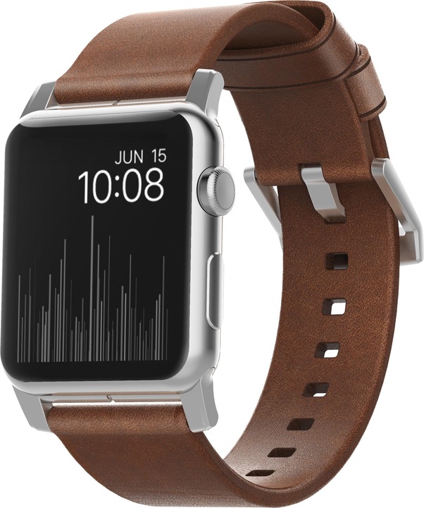 Image du produit Nomad Sangle de connexion moderne (44 mm, Cuir, Acier inoxydable, Apple Watch Series 4, Apple Watch Series 5, Apple Watch Series 6, Apple Watch SE)