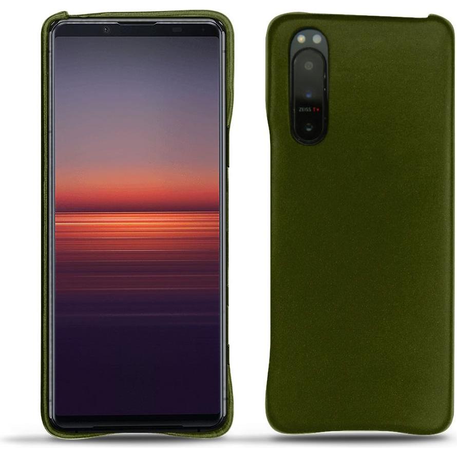 Noreve Lederschutzhülle (Sony Xperia 5 II), Smartphone Hülle, Grün