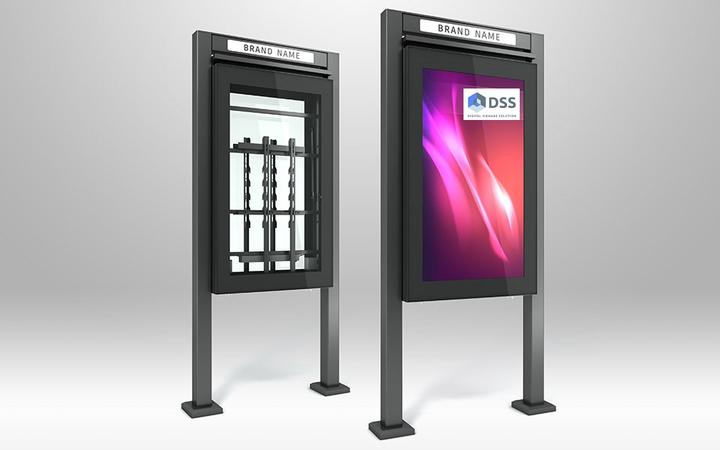 Actual product image DSS Outdoor Stele Portrait, 49" screen, black