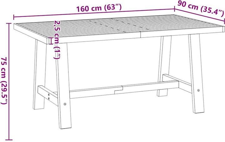 Immagine prodotto VidaXL Noain (160 x 90 x 75 cm)