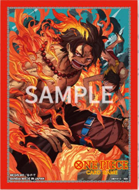 Actual product image Bandai One Piece Card Game - Official Sleeves TCG + Stores Ed. Vol.5 - A (70 Sleeves)