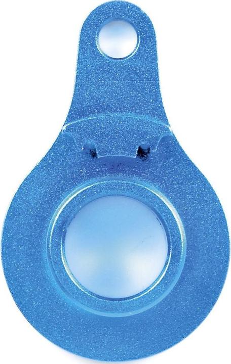 Actual product image Tamiya Alu rudder horn blue anodized. H.T.Servo Saver