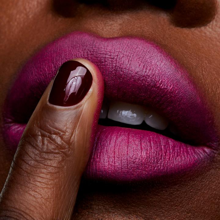 Actual product image MAC Cosmetics Powder Kiss Lipstick (Velvet Punch)