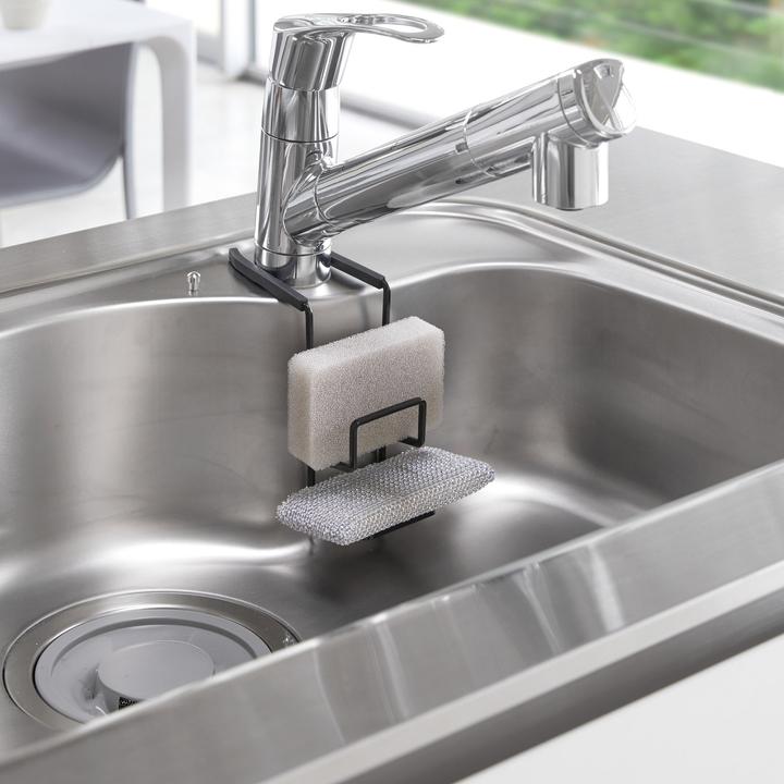 Actual product image Yamazaki 2-fold hanging sponge holder TOWER