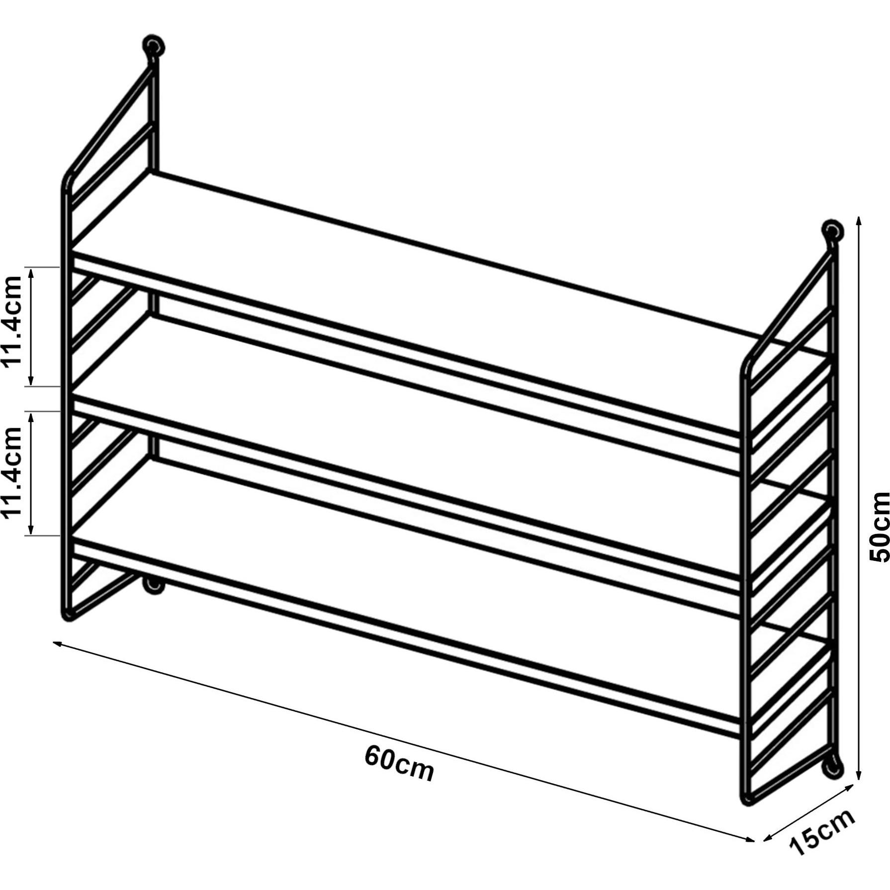 Thumbnail - En.Casa, Regal, Strängnäs (60 x 15 x 50 cm)