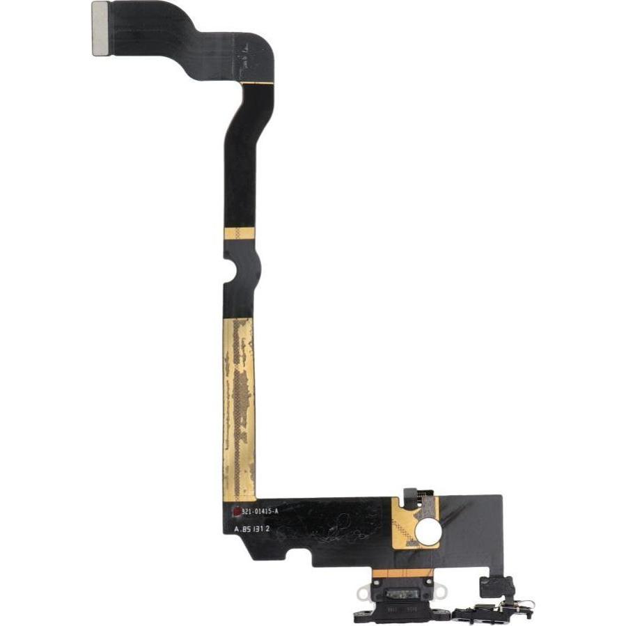OEM Consumables! Charging flex USB for IPHONE XS MAX black (used) (Apple iPhone XS Max), Pezzi di ricambio per dispositivi mobili, Nero