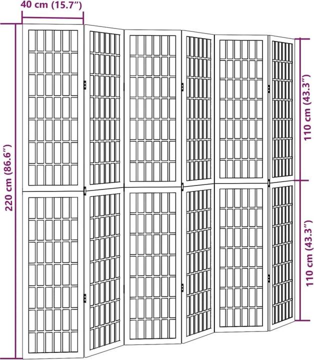 Valori nutrizionali e ingredienti vidaXL Paravent