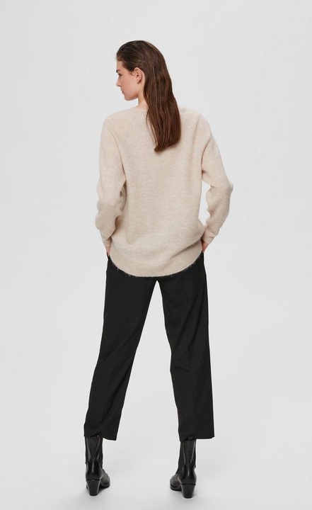 Produktbild Selected Femme Rundhalsausschnitt Woll Pullover (XL)