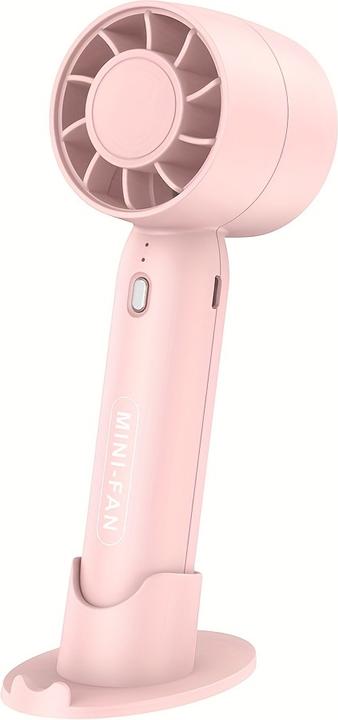 Actual product image PhoneLook Mini USB Ventilator tragbar wiederaufladbar 3 Geschwindigkeiten mit Ständer