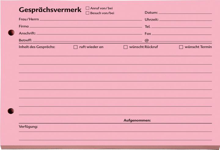 Image du produit Soldan SoldanPlus Note de conversation 1201400 DIN A5 horizontal 100feuilles rouge (1201400) (A5, Blanc)