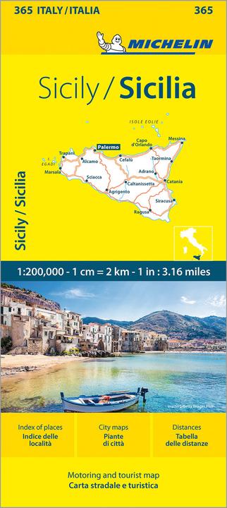 Actual product image Michelin Sicily - Local Map 365