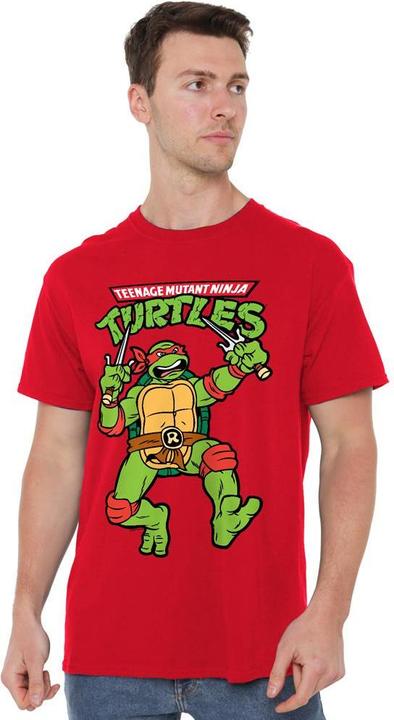 Actual product image Teenage Mutant NT Mens Raphael Retro T-Shirt (M)