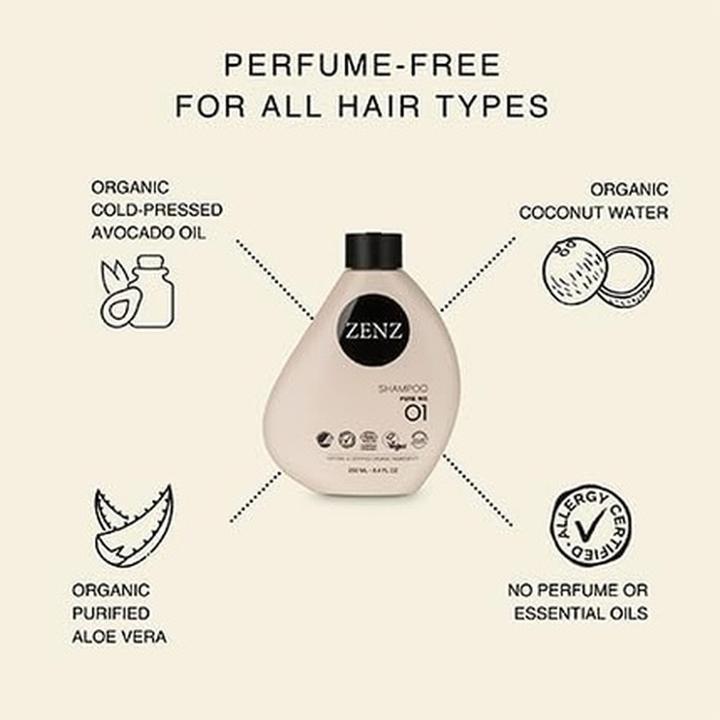 Produktbild Zenz Organic Pure No. 01 Shampoo - 250 ml (250 ml, Flüssiges Shampoo)