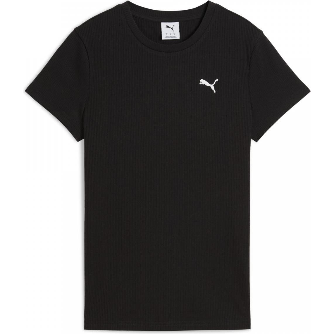 Thumbnail - Puma, Damen, Sportshirt, ESS ELEVATED Rib Tee (L), Grün, L