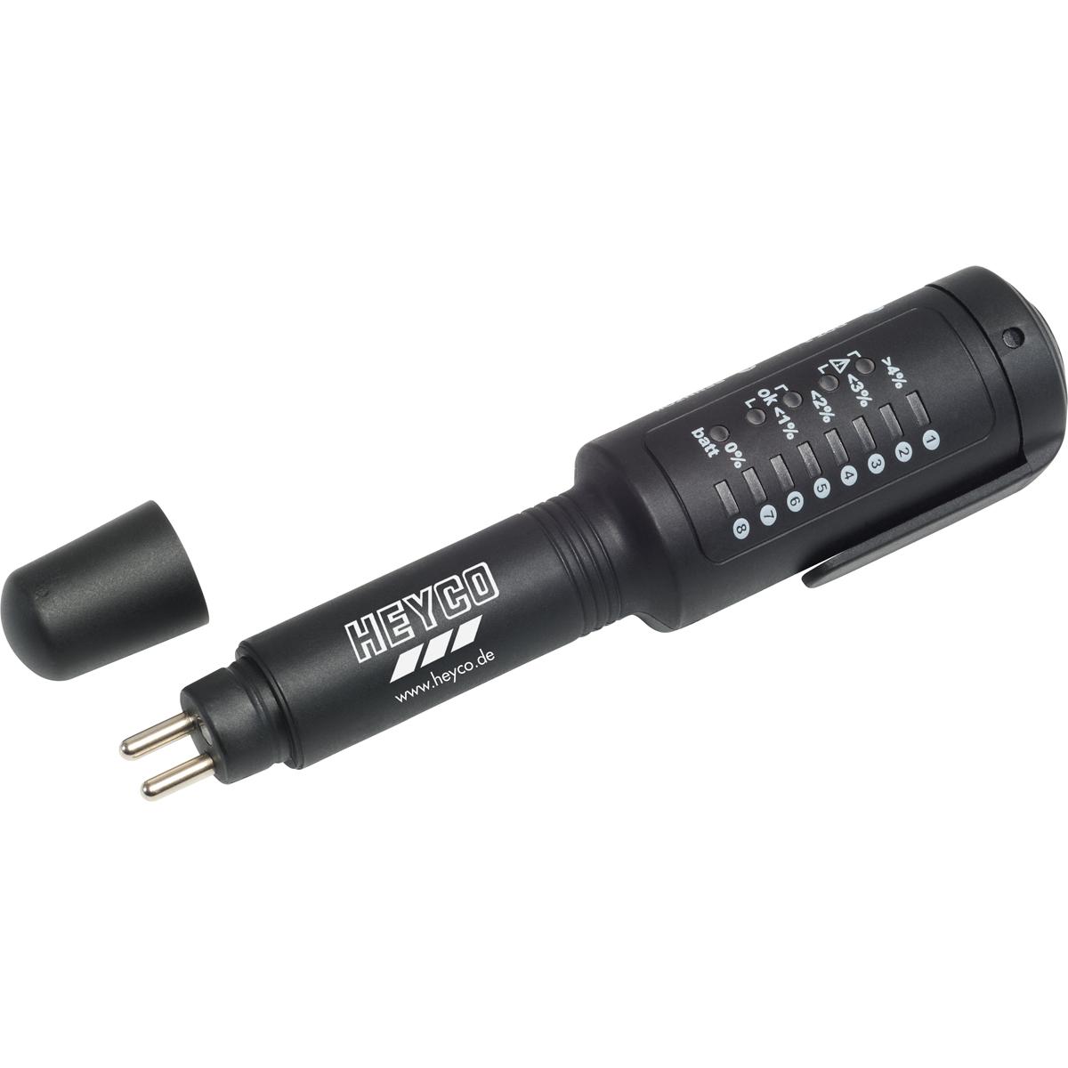 HEYCO, Fahrzeug Werkzeug, Bremsflüssigkeitstester 8 in 1, umschaltbar 155 mm