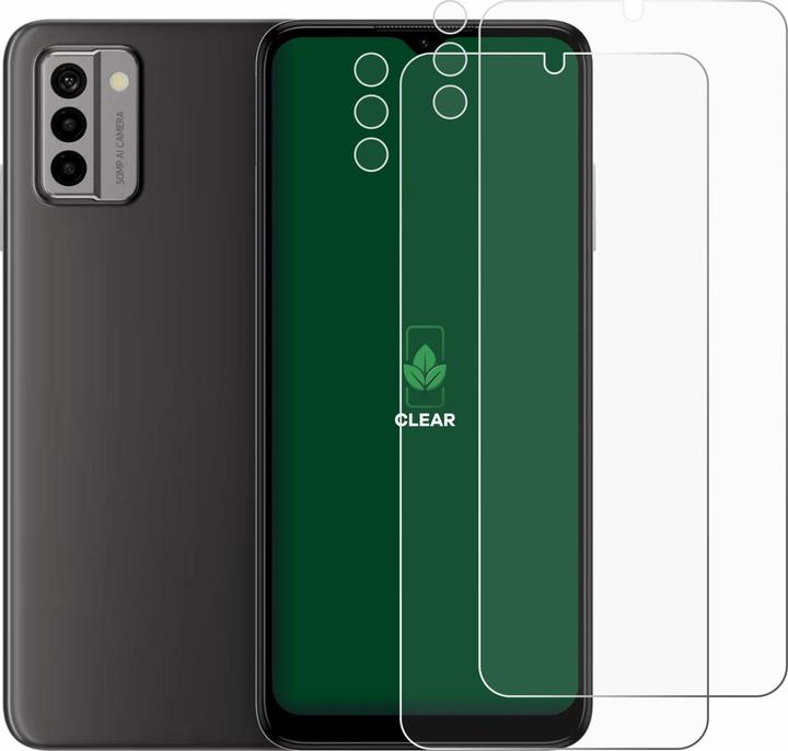 Produktbild ScreenLeaf Schutzfolie nachhaltiger Displayschutz Displayschutzfolie Folie Klar Transparent (2 Stück, Nokia G22)