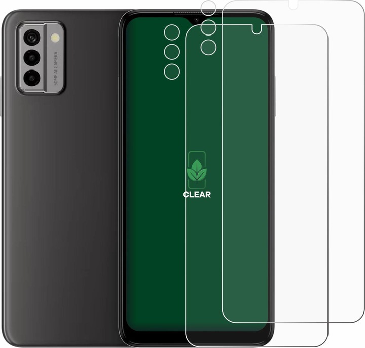 Actual product image ScreenLeaf Protective film sustainable screen protector screen protector film clear transparent (2 Piece, Nokia G22)