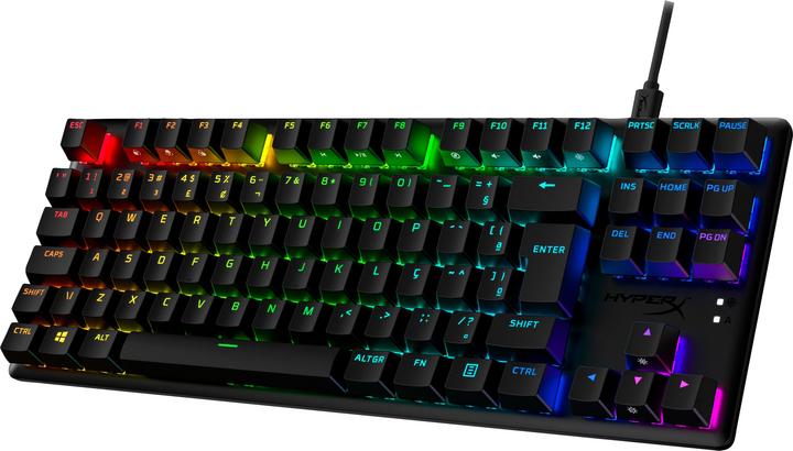 Actual product image HP Alloy Origins Core PBT HX Blue - Mechanical Gaming Keyboard (DE, Cable)