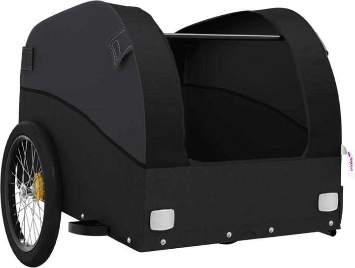 Produktbild VidaXL Fahrradanhänger Schwarz 45 kg Eisen,Farbe