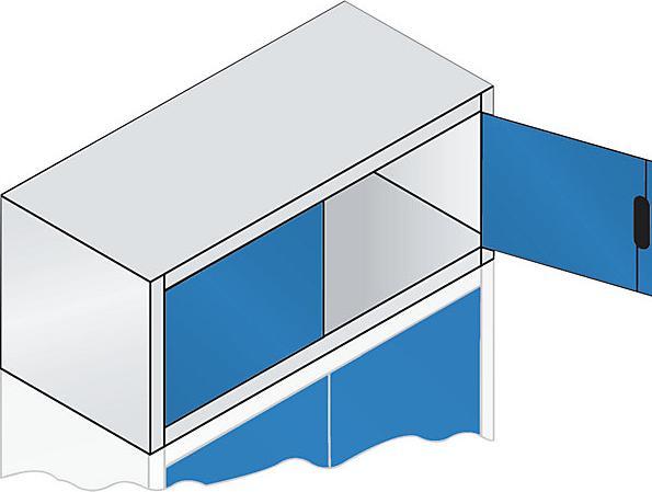 Actual product image C+P ACURADO add-on cupboard with hinged doors (120 x 50 x 50 cm)