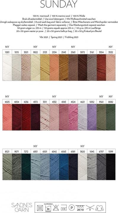 Produktbild Sandnes Garn Sunday 50 g (235 m)