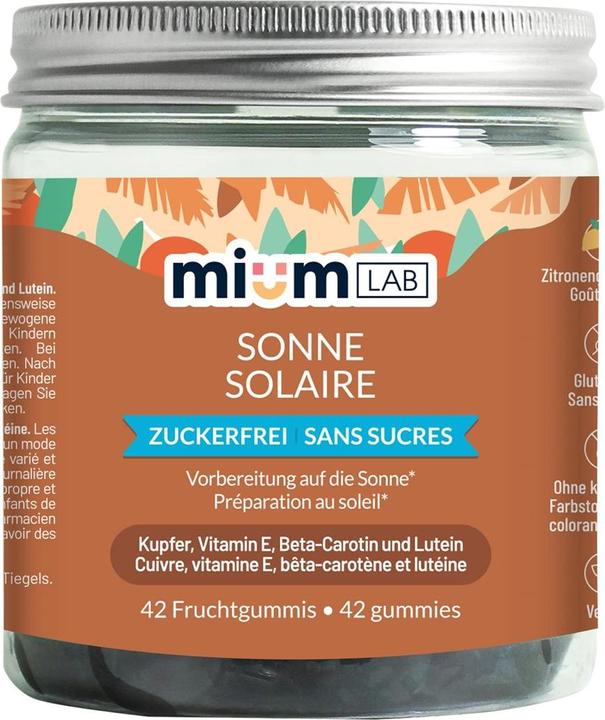 Produktbild Mium Lab Vitamingummis Sonne (42 Stück, Gummies, 150 g)
