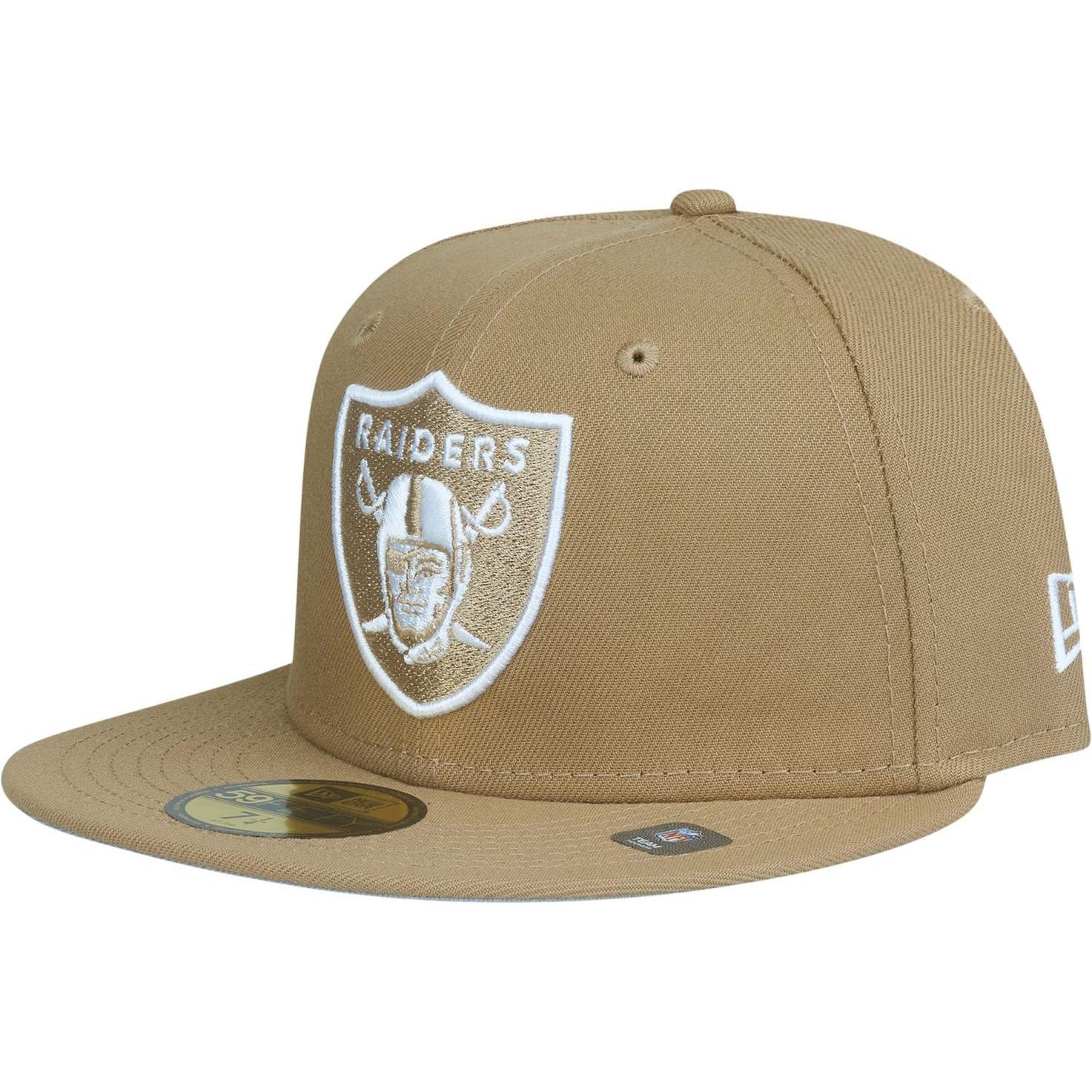 New Era, Herren, Cap, 59Fifty Fitted Cap - Las Vegas Raiders khaki - 6 7/8, Braun, (6 7/8)