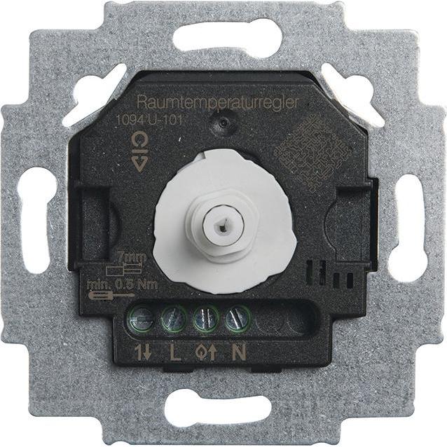 Busch-Jaeger BUSC Raumtemperaturreglereinsatz, Thermostat, Schwarz, Grau