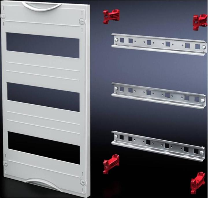Actual product image Rittal Distribution panel 1x1TE W250xH150mm closed 9666240