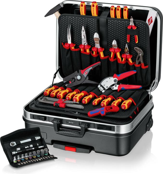 Actual product image Knipex Tool Case BIG Basic Move ElectricPlus (68 pieces)