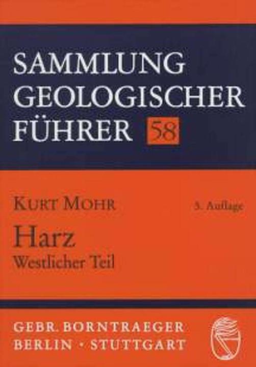 Produktbild Harz, Westlicher Teil (Deutsch, Kurt Mohr, 1998)