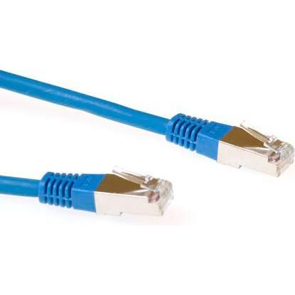 ACT Blue 10 meter F/UTP CAT5E patch cable with RJ45 connectors. Cat5e f/utp lszh blue 10.00m (F/UTP, CAT5, 10 m), Netzwe...