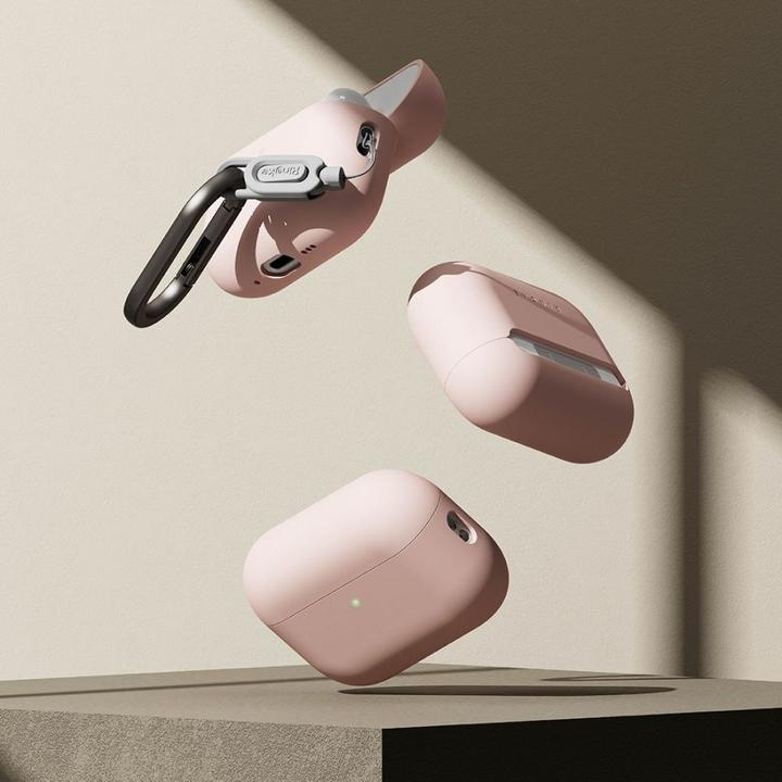 Image du produit Ringke - Silicone - Apple AirPods Pro 3 - Pink Sand (Couvercle de l'étui de chargement)