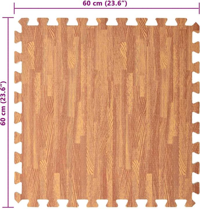 Produktbild vidaXL Rechteckige Matten (1 cm)