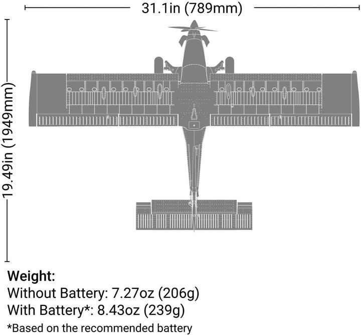 Produktbild E-Flite Micro DRACO 800mm BNF Basic mit AS3X und SAFE Select (Motorflugzeug)