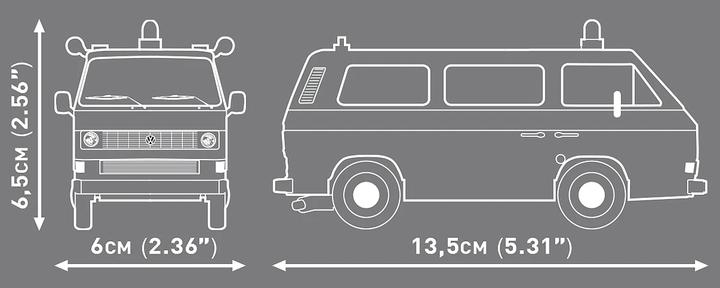 Produktbild Cobi COBI-24637 - 146 PCS VOLKSWAGEN 24637 T3 POLIZEI
