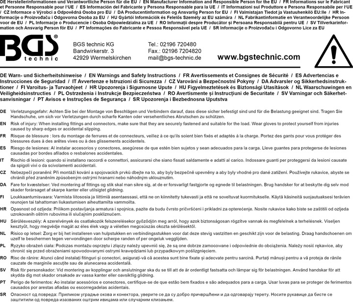 Immagine prodotto BGS Chiusura del bullone